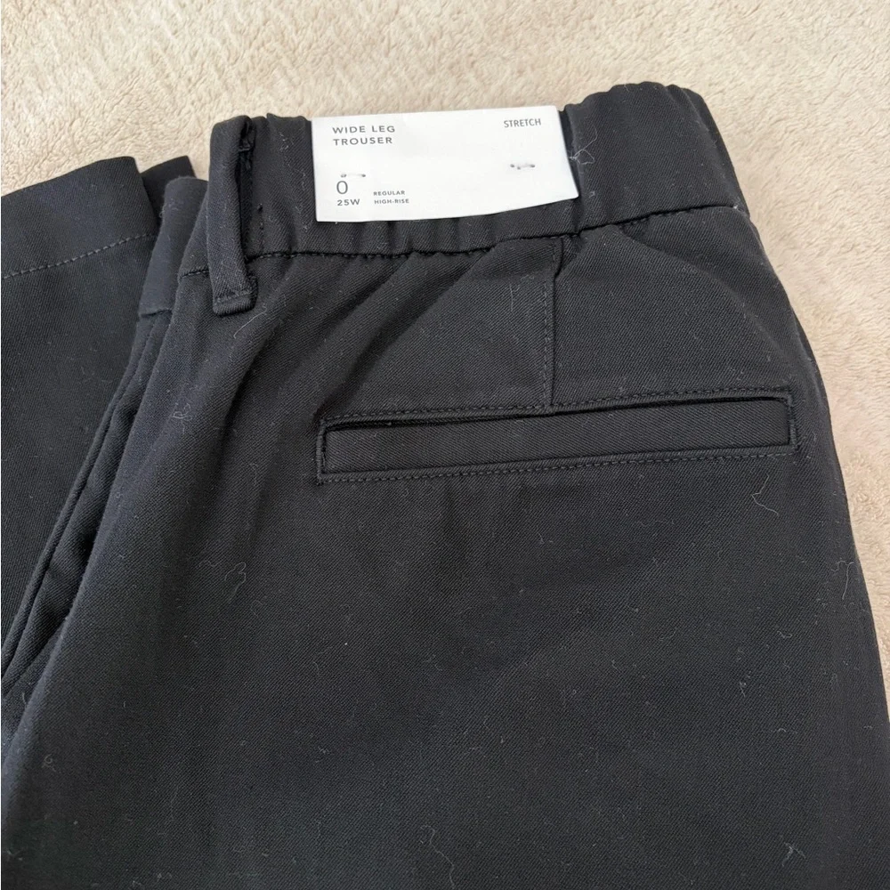 American Eagle Outfitters Black Wide-Leg Dress Pants - Picture 8 of 8